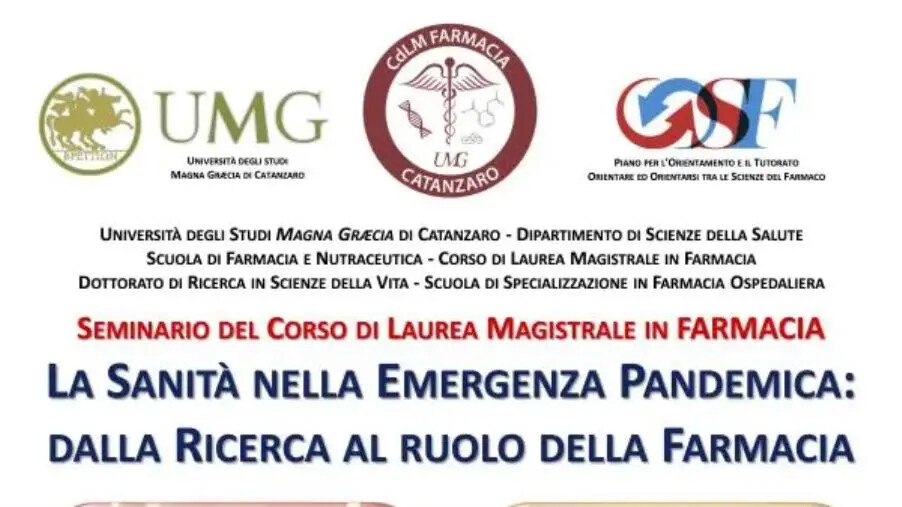 images La sanità nell'emergenza pandemica, giovedì il seminario all'Umg di Catanzaro