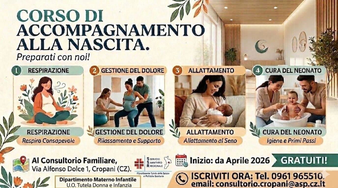 images A Cropani arriva il "Corso di Accompagnamento alla Nascita": un supporto gratuito per i futuri genitori