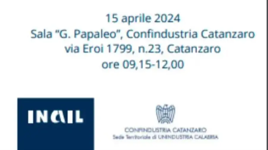 Finanziamento INAIL alle imprese che investono in sicurezza, a Confindustria la presentazione  images Finanziamento INAIL alle imprese che investono in sicurezza, a Confindustria la presentazione