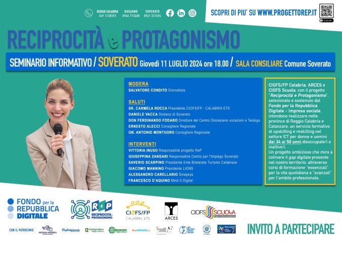 Competenze digitali, al via il Progetto “Reciprocità e Protagonismo”: l’iniziativa a Soverato images Competenze digitali, al via il Progetto “Reciprocità e Protagonismo”: l’iniziativa a Soverato
