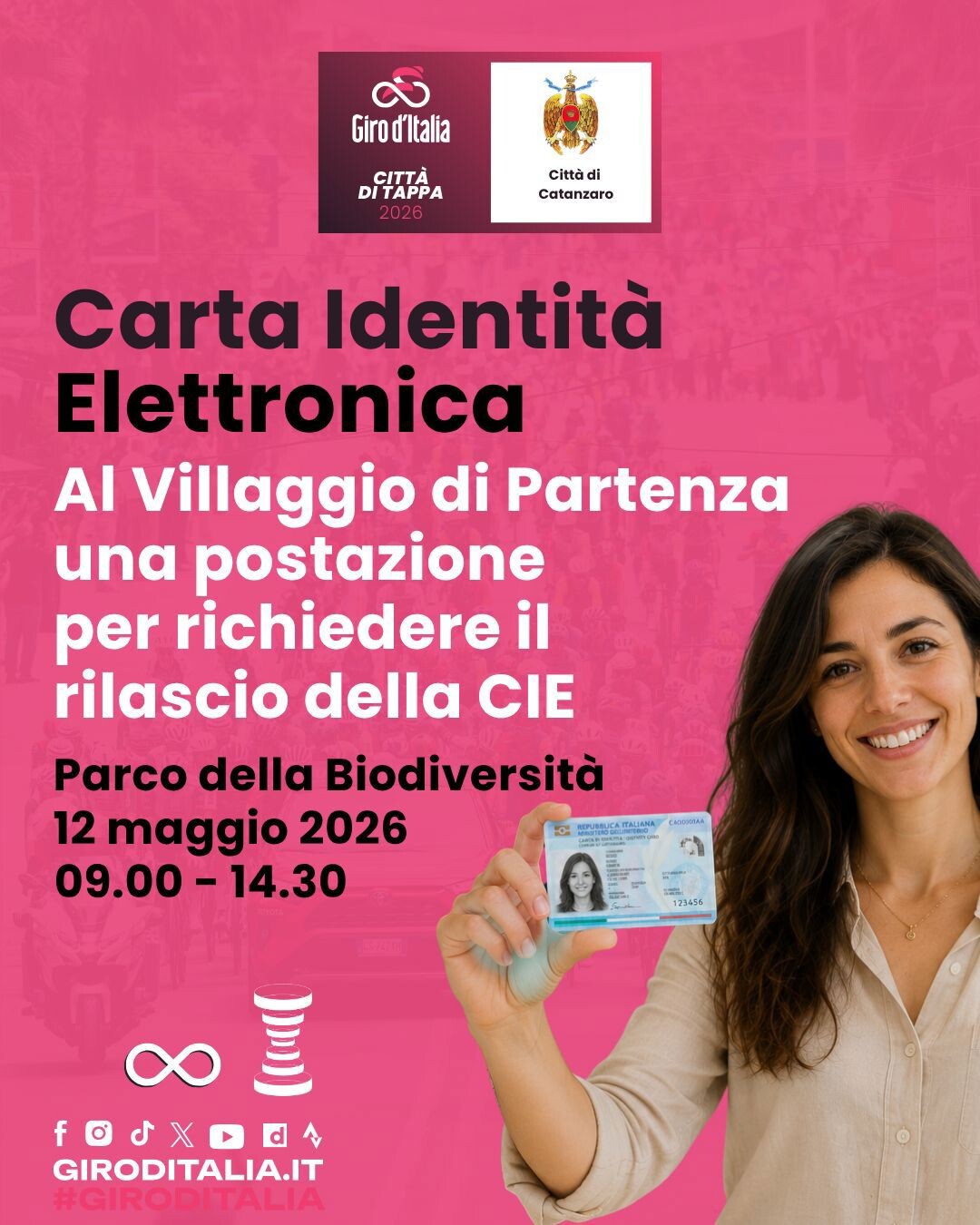 images Giro d’Italia 2026 a Catanzaro, al Villaggio di partenza una postazione per la Carta d’identità elettronica 