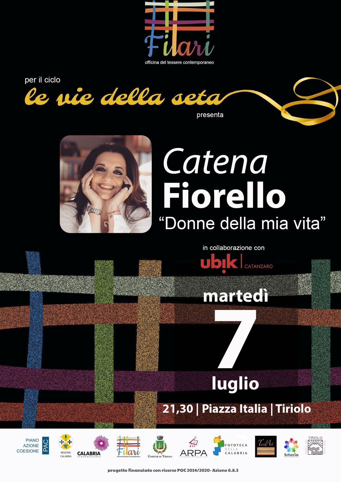 images Tiriolo, l’autrice Catena Fiorello ospite del ciclo di incontri "Le Vie della Seta"