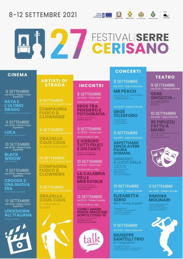 Parte oggi il 27esimo festival delle Serre di Cerisano: gli eventi in programma  images Parte oggi il 27esimo festival delle Serre di Cerisano: gli eventi in programma