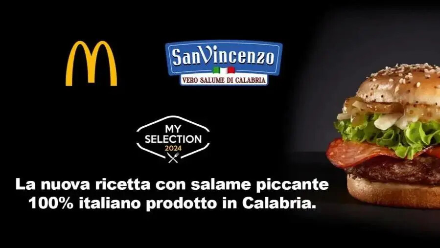 images La Calabria torna in un panino McDonald’s, il salame italiano piccante affumicato con peperoncino calabrese nella nuova linea My Selection