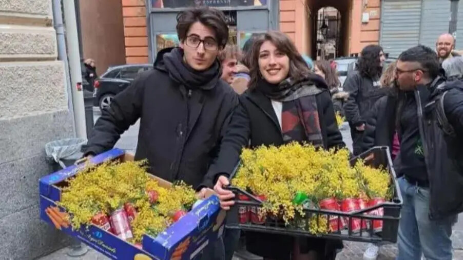 8 marzo, le mimose in lattina di 'Testa di Latta' invadono il centro di Catanzaro images 8 marzo, le mimose in lattina di 'Testa di Latta' invadono il centro di Catanzaro
