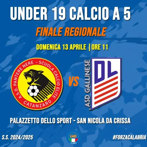 images Calcio a 5, il "duello infinito" atto terzo: finale regionale U19 tra Pantere Nere Catanzaro e Gallinese DL
