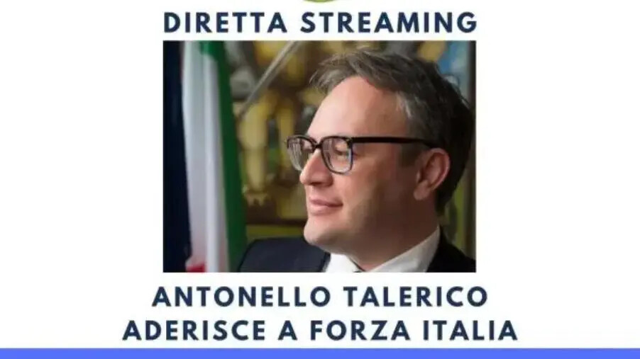 images Antonello Talerico aderisce a Forza Italia: alle 17 la diretta della conferenza stampa 