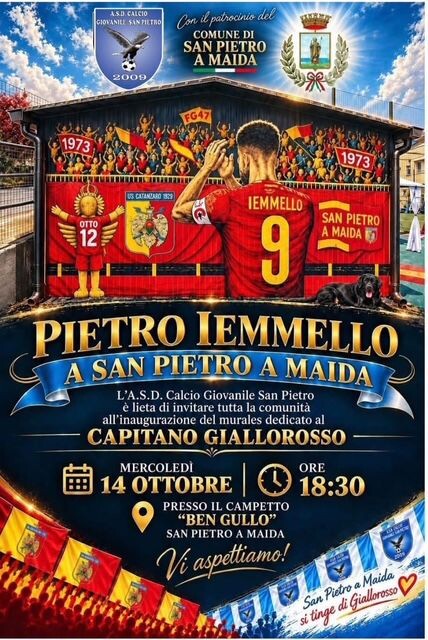 images San Pietro a Maida inaugura il murales dedicato a Pietro Iemmello