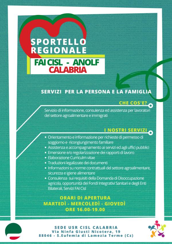 Servizi per lavoratori dell’agroalimentare e immigrati. A Lamezia il primo sportello del Fai Cisl -Anolf images Servizi per lavoratori dell’agroalimentare e immigrati. A Lamezia il primo sportello del Fai Cisl -Anolf