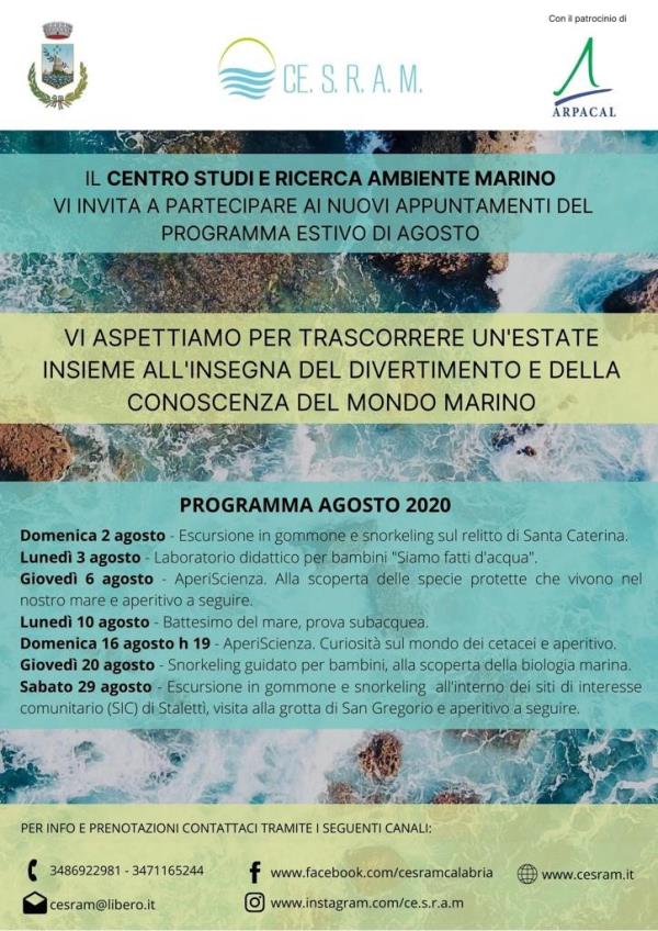Educazione ambientale. L'Arpacal patrocina il programma del CESRAM di Soverato images Educazione ambientale. L'Arpacal patrocina il programma del CESRAM di Soverato