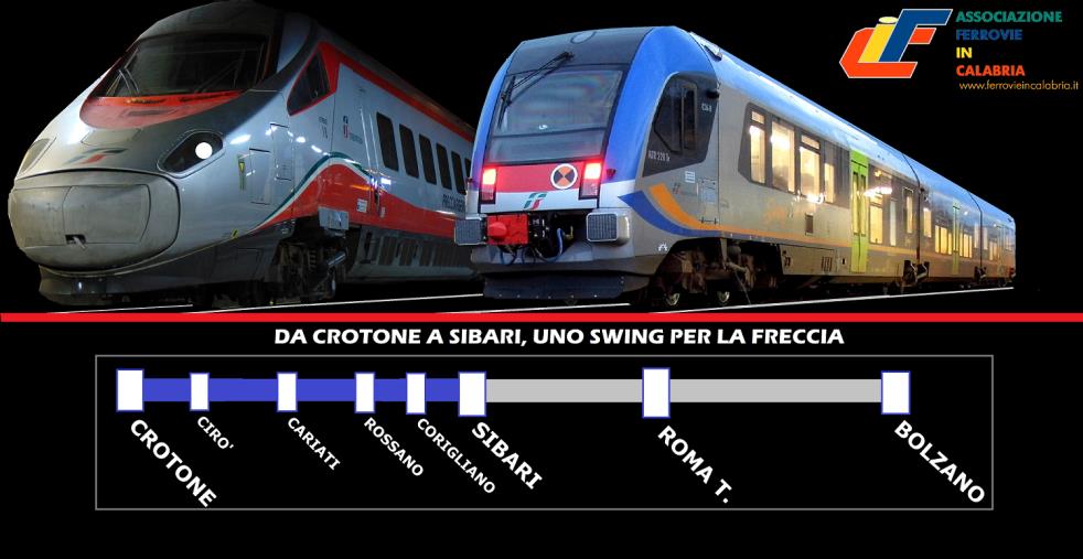 Al via la campagna “Uno Swing per la Freccia” dell'associazione Ferrovie in Calabria per un treno regionale Crotone- Sibari images Al via la campagna “Uno Swing per la Freccia” dell'associazione Ferrovie in Calabria per un treno regionale Crotone- Sibari