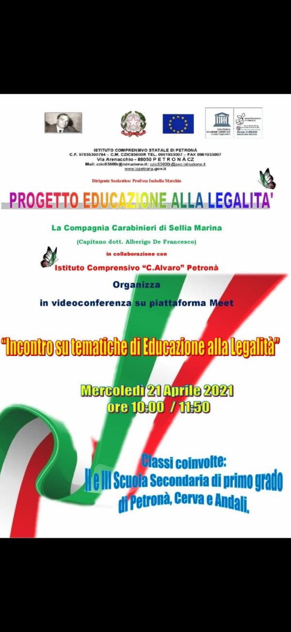 images A Petronà si discute di Legalità con l'Arma e i ragazzi del Comprensivo "Alvaro"