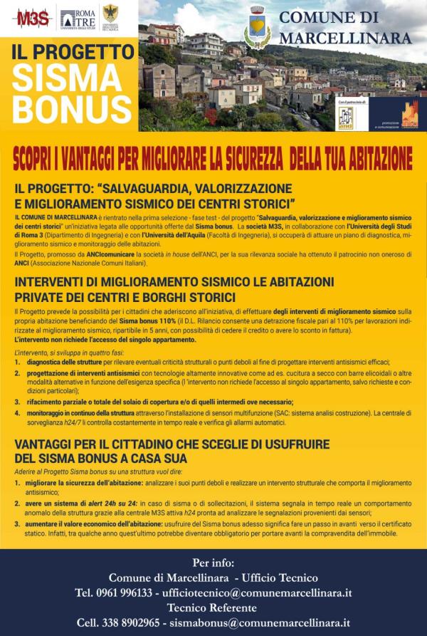 Prende il via a Marcellinara il progetto "Salvaguardia, valorizzazione e miglioramento sismico dei centri storici" images Prende il via a Marcellinara il progetto "Salvaguardia, valorizzazione e miglioramento sismico dei centri storici"