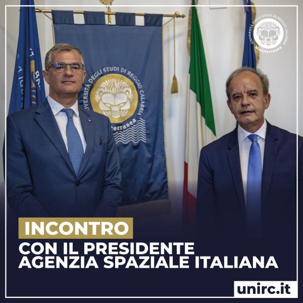 images All'Università di Reggio webinar con il Presidente dell'Agenzia Spaziale Italiana: presentati i risultati dell'ISF 2019
