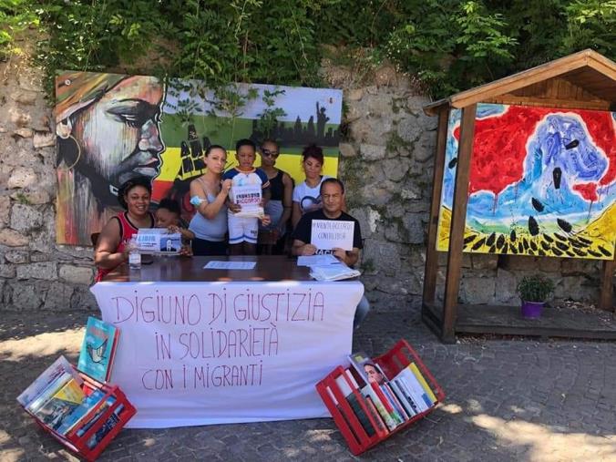 images Riace. Giornata di digiuno contro le politiche sull'immigrazione del governo Draghi 