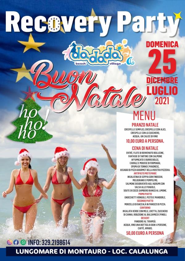 images Non hai festeggiato il Natale causa covid? Niente è perduto: domenica al Dadada beach di Montauro il cenone è servito