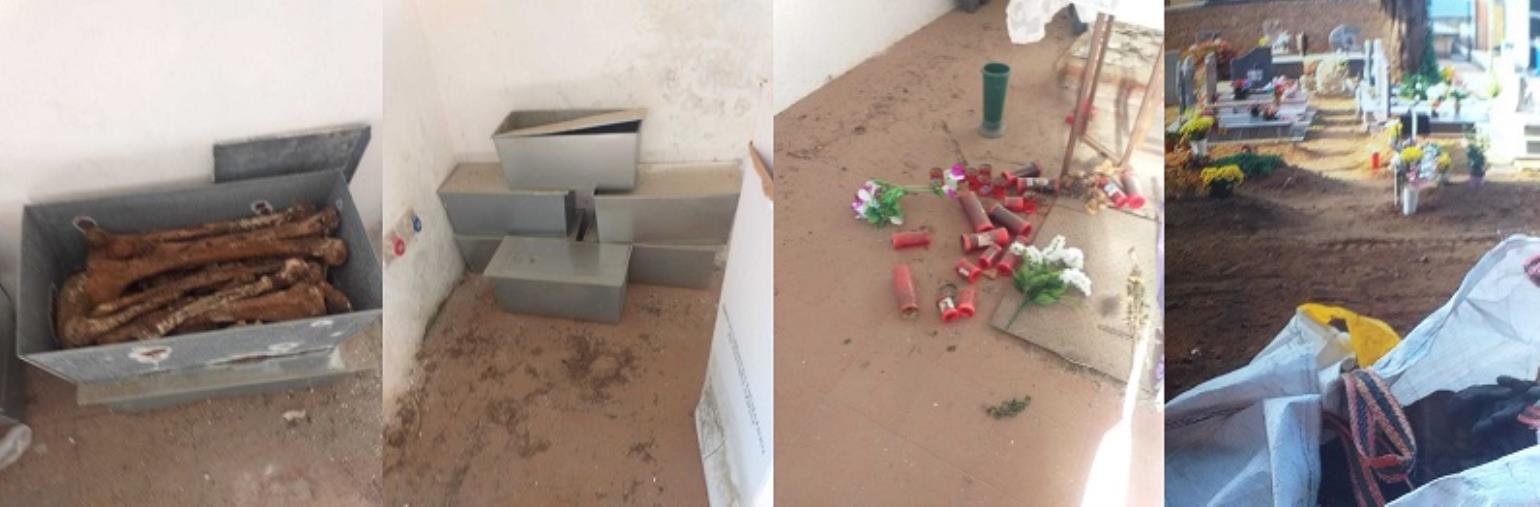 images Girifalco. Riesumazioni all’aperto, ossa nella chiesetta e degrado al cimitero: la denuncia di una residente