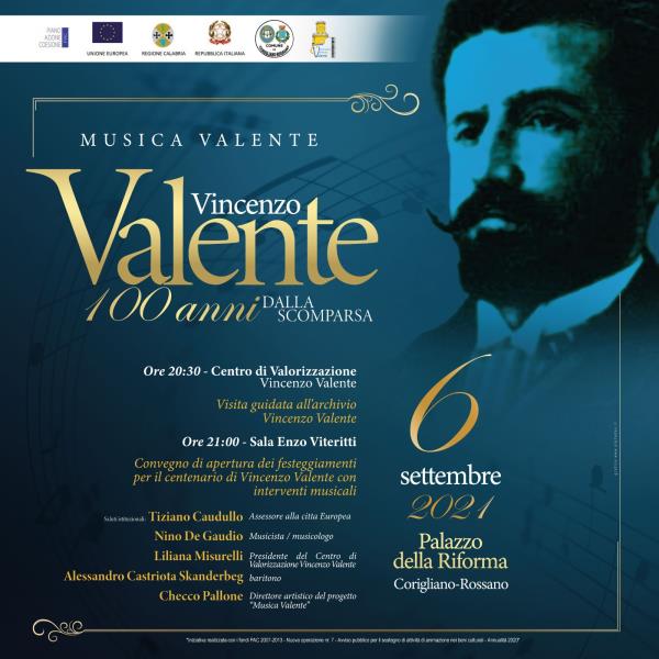 Corigliano Rossano. Al via “Muscia Valente”, convegni e incontri per il centenario della morte del musicista images Corigliano Rossano. Al via “Muscia Valente”, convegni e incontri per il centenario della morte del musicista