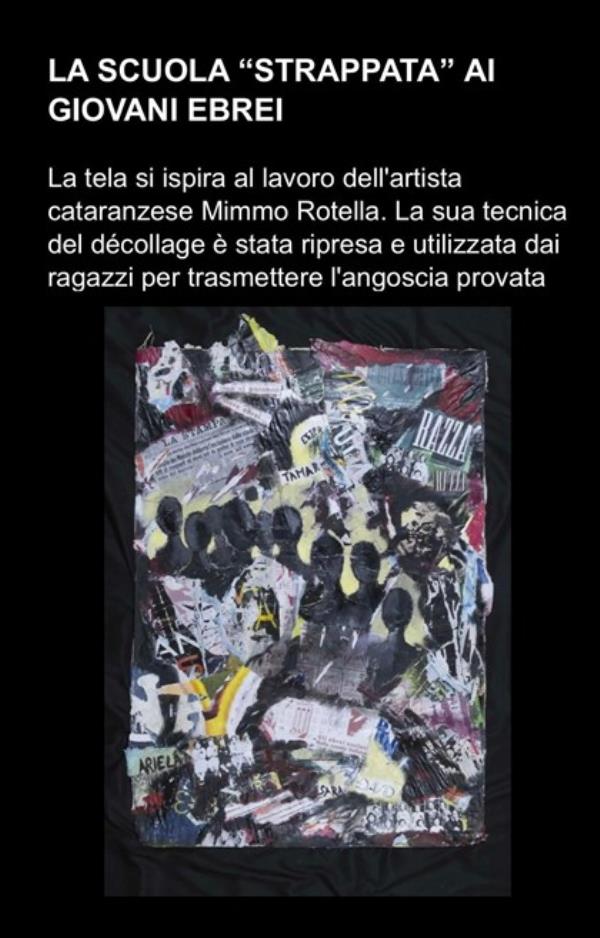 images Catanzaro. La proposta della 3 D del IC "Casalinuovo" inserita nel portale della mostra virtuale del Miur-Ucei "I giovani ricordano la Shoah" 