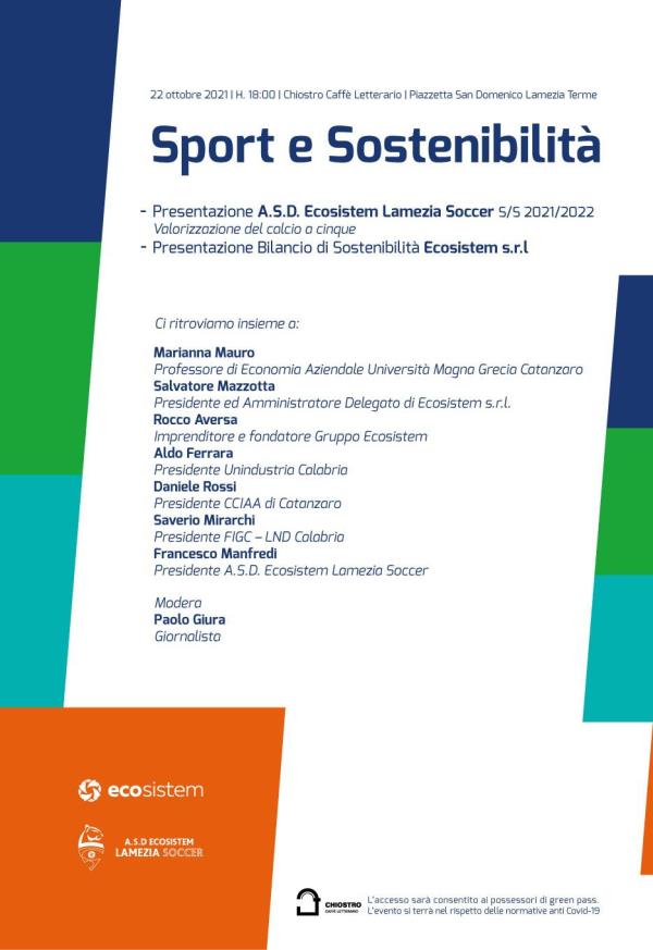images Serie B calcio a cinque. Venerdì sarà presentata la A.S.D. Ecosistem Lamezia Soccer per la stagione 2021/2022 