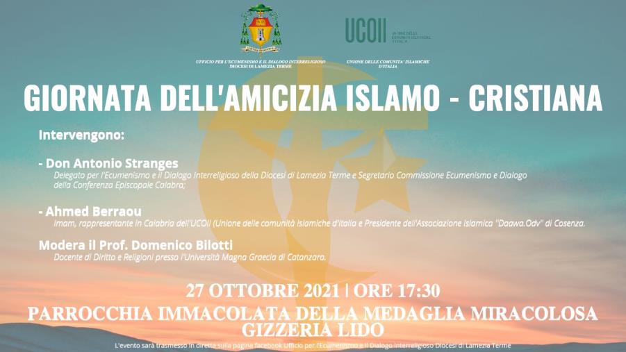 Lamezia Terme. Domani la Diocesi festeggia la giornata dell'amicizia islamo-cristiana images Lamezia Terme. Domani la Diocesi festeggia la giornata dell'amicizia islamo-cristiana