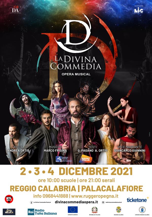 Reggio Calabria. Domani la presentazione dell’ Opera Colossal "La Divina commedia musical" images Reggio Calabria. Domani la presentazione dell’ Opera Colossal "La Divina commedia musical"