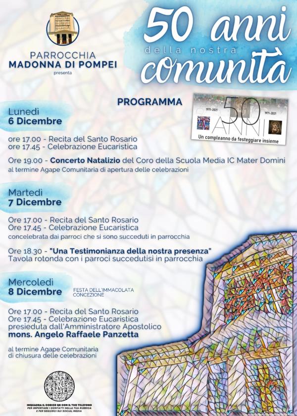 images Fede e Culti, Parrocchia Madonna di Pompei a Catanzaro: una comunità in cammino da 50 anni