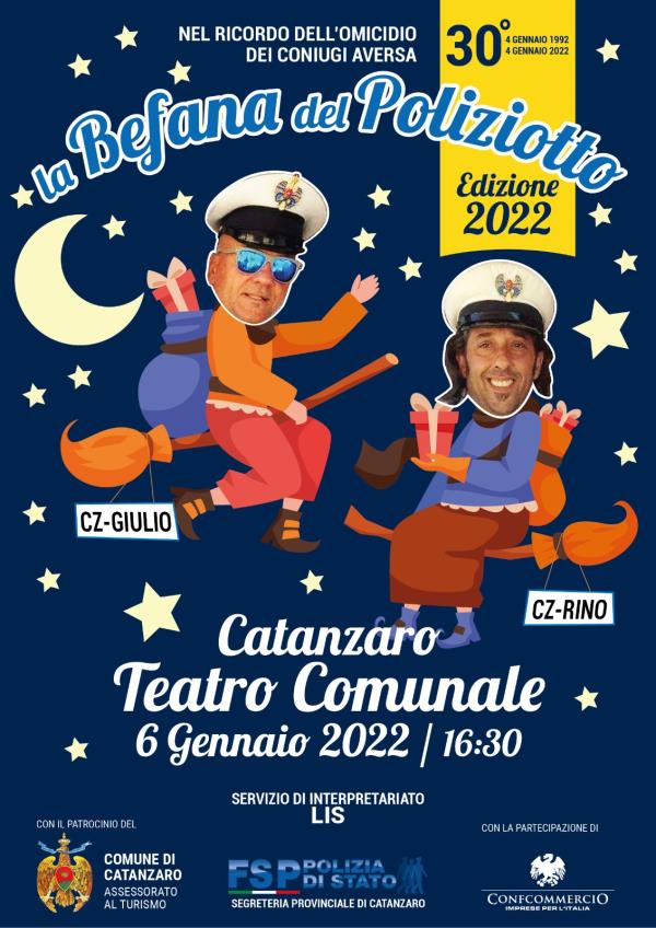 Il 6 gennaio torna a Catanzaro "La Befana del poliziotto", nel ricordo dell'omicidio dei coniugi Aversa images Il 6 gennaio torna a Catanzaro "La Befana del poliziotto", nel ricordo dell'omicidio dei coniugi Aversa