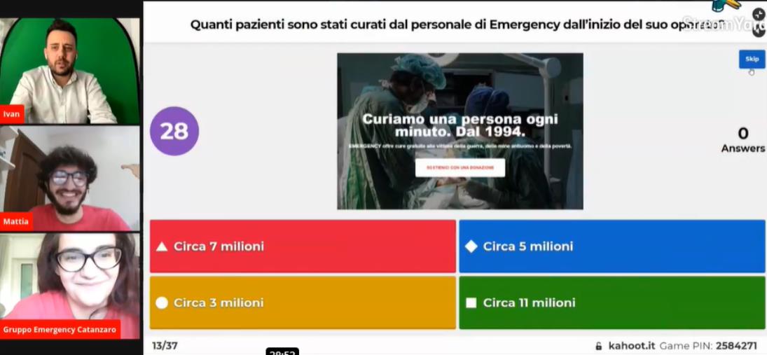 images Catanzaro. Ieri il Qui(C)z 4 Emergency. Ancora una volta vince "la solidarietà"