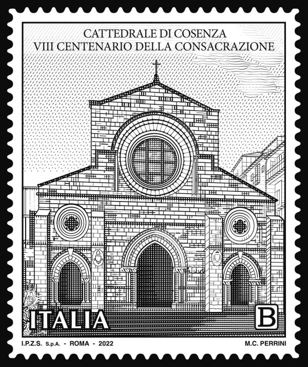 images Da Poste Italiane un francobollo per celebrare l'VIII centenario della consacrazione della Cattedrale di Cosenza
