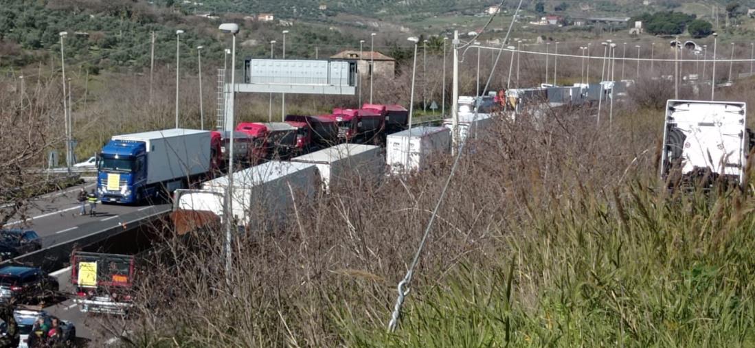 Caro benzina, la protesta degli autotrasportatori sulla Statale 280 tra disagi e ritardi images Caro benzina, la protesta degli autotrasportatori sulla Statale 280 tra disagi e ritardi