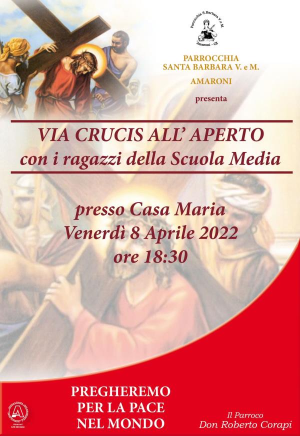 Pasqua ad Amaroni, "Via Crucis all'aperto" con i ragazzi della scuola media images Pasqua ad Amaroni, "Via Crucis all'aperto" con i ragazzi della scuola media