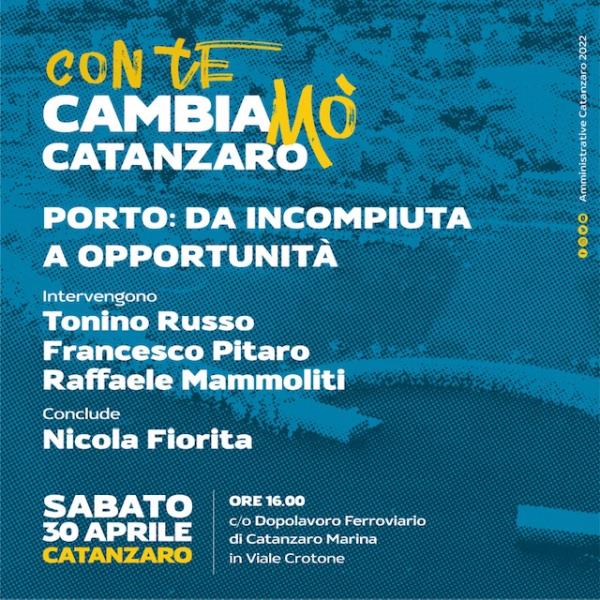 images Catanzaro, "Porto: da incompiuta a opportunità": sabato incontro dibattito