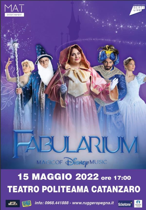 “Fabularium, Magic of Disney Music” in scena domenica al Teatro Politeama di Catanzaro images “Fabularium, Magic of Disney Music” in scena domenica al Teatro Politeama di Catanzaro