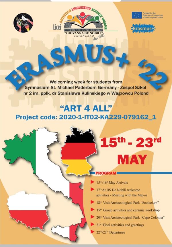 Catanzaro, all'istituto "De Nobili" inizia la settimana Erasmus+: in visita studenti polacchi e tedeschi   images Catanzaro, all'istituto "De Nobili" inizia la settimana Erasmus+: in visita studenti polacchi e tedeschi