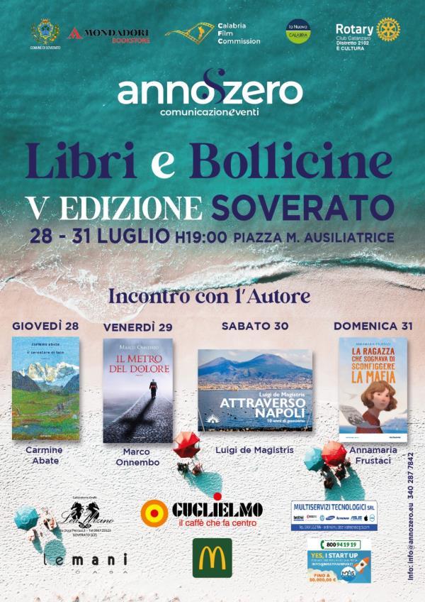 Soverato, luglio in compagnia di letture: tutto pronto per la V edizione di "Libri e Bollicine" (IL PROGRAMMA) images Soverato, luglio in compagnia di letture: tutto pronto per la V edizione di "Libri e Bollicine" (IL PROGRAMMA)