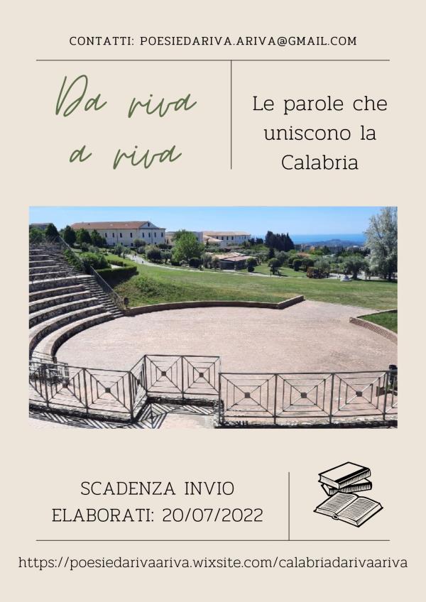 images Concorso di Poesia "Da riva a riva": ultimi giorni per inviare gli elaborati dedicati alla Calabria 