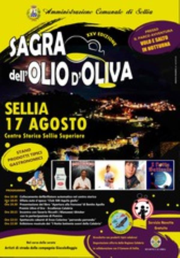 Mercoledì 17 agosto a Sellia la XXV edizione della Sagra dell’olio d’oliva images Mercoledì 17 agosto a Sellia la XXV edizione della Sagra dell’olio d’oliva
