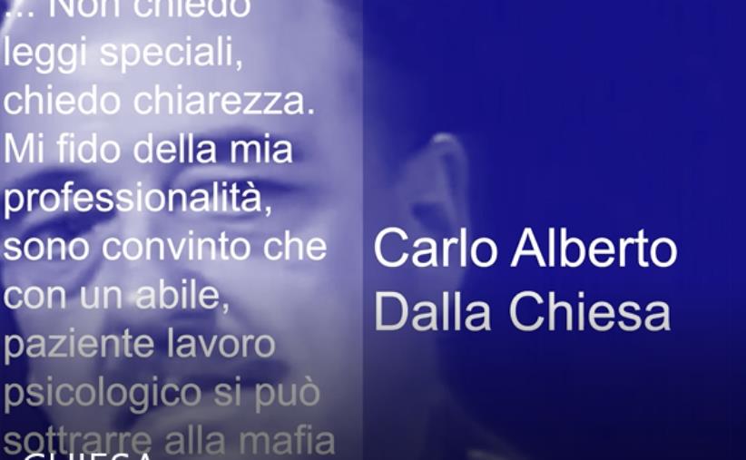 images Celebrazioni per i 40 anni dall'omicidio di Dalla Chiesa: il video commemorativo