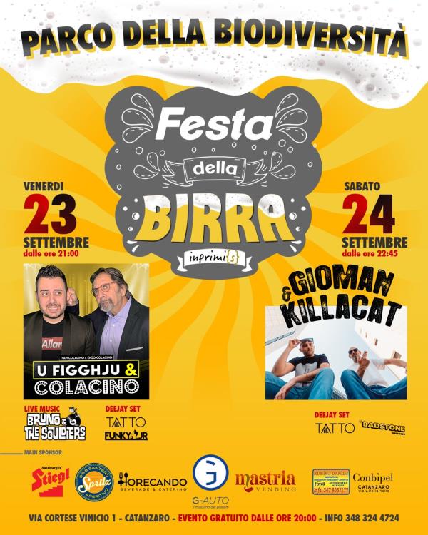 images Catanzaro, al Parco della Biodiversità il primo "Festival della birra" (IL PROGRAMMA)