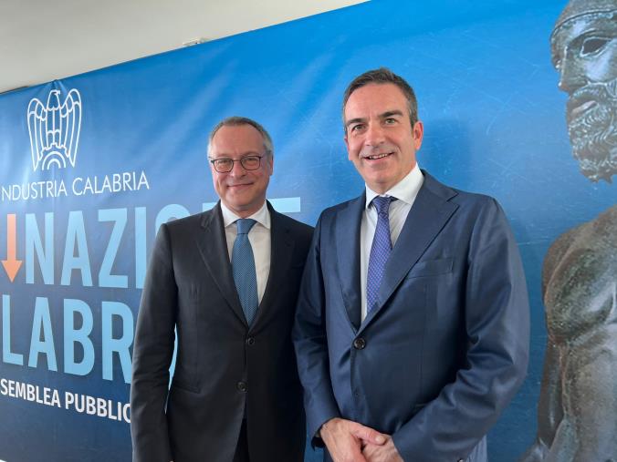 images Reggio, Occhiuto e Bonomi all'assemblea di Unindustria: "Calabria hub del Paese sul Mediterraneo"