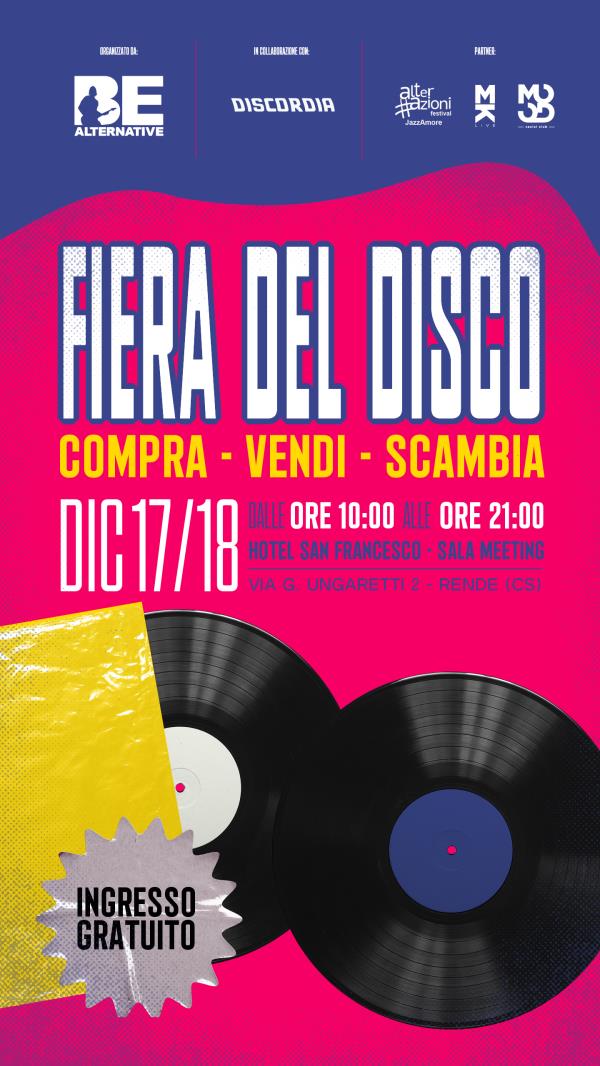 images Sabato 17 e domenica 18 torna la Fiera del Disco a Rende