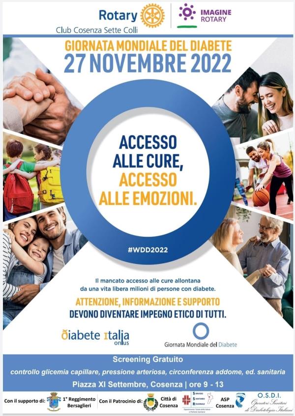 images Il Rotary per la Salute, a Cosenza screening gratuito per il diabete