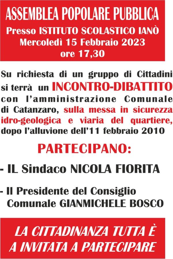 Catanzaro, domani assemblea pubblica dei cittadini sul dissesto di Ianò images Catanzaro, domani assemblea pubblica dei cittadini sul dissesto di Ianò