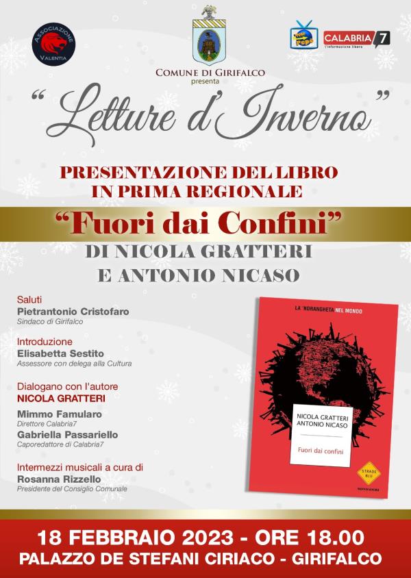 images Sabato il procuratore Gratteri a Girifalco per la presentazione del libro “Fuori dai confini”