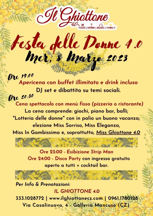 images Catanzaro, la Festa delle donne è in Galleria Mancuso dal "Ghiottone 4.0"