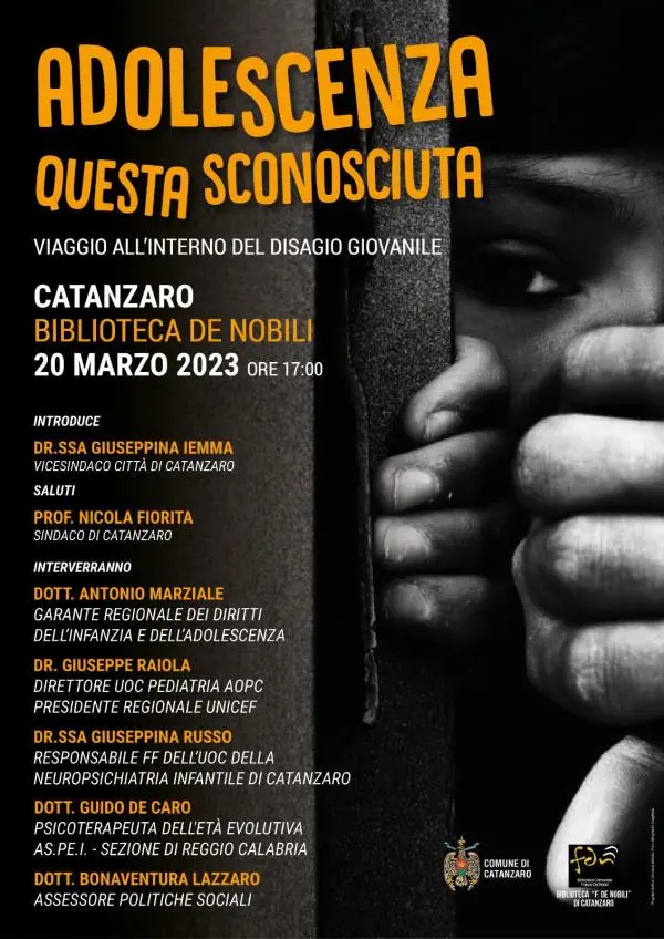 “Adolescenza, questa sconosciuta”: il 20 marzo l'incontro a Catanzaro images “Adolescenza, questa sconosciuta”: il 20 marzo l'incontro a Catanzaro