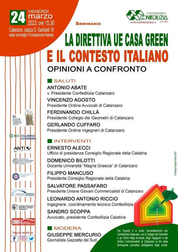 images “Casa Green”: domani l’iniziativa di Confedilizia Catanzaro 

