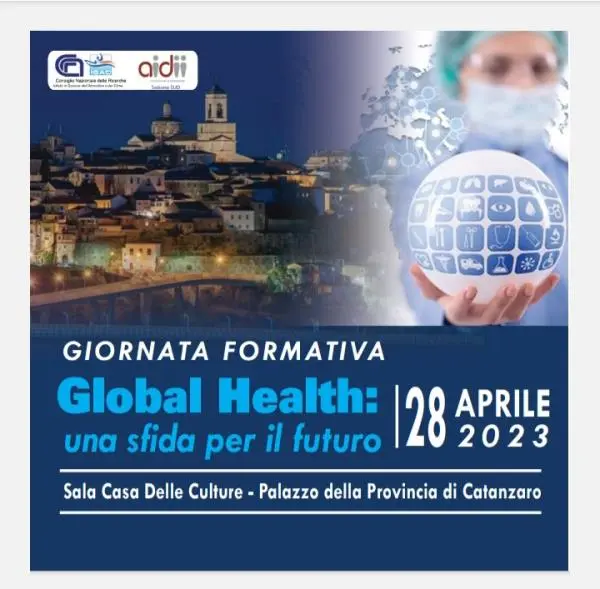 "Global Health: una sfida per il futuro", venerdì 28 aprile giornata formativa alla Casa delle Culture di Catanzaro images "Global Health: una sfida per il futuro", venerdì 28 aprile giornata formativa alla Casa delle Culture di Catanzaro