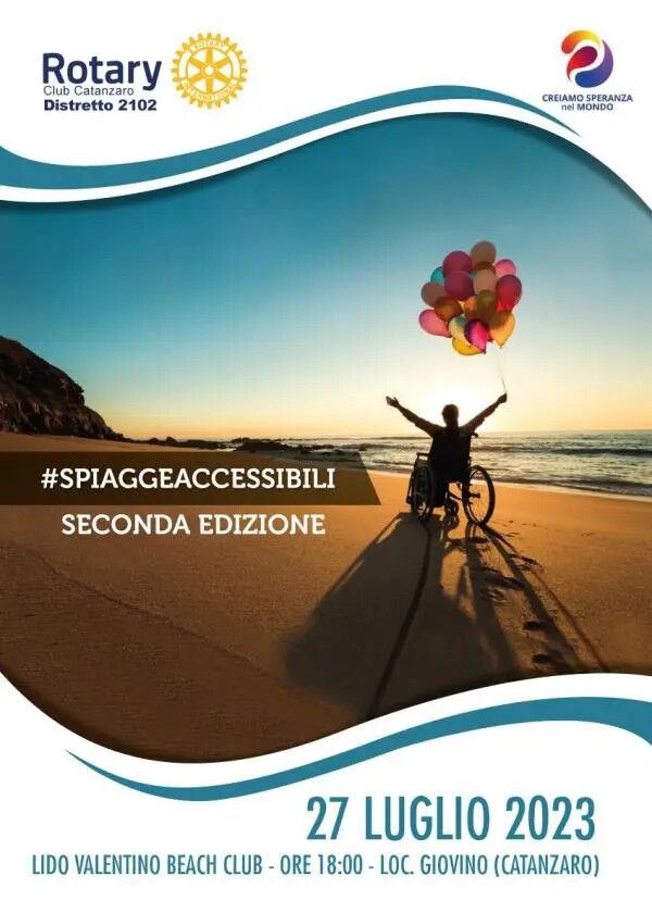 images “#Spiagge accessibili”: il Rotary Club Catanzaro mette a disposizione 6 oasi attrezzate a Lido 